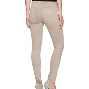 Hudson Neutral Nico Mid Rise Super Skinny jeans in Broc